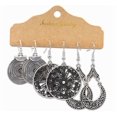 thumbnail image 3 of Pack de 12 pares de pendientes vintage bohemios para mujeres y niñas, 3 of 5