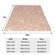 thumbnail image 3 of Fotbe Beige Sparkling Glitter Manta de Franela Acolchonada con Estampado, Súper Suave y Esponjosa, Extra Grande para Sofá, Cama, Uso Todo el Año-50"x40", 3 of 7