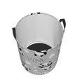 thumbnail image 3 of Balery Pandas Round Laundry Basket with Handles Waterproof Freestanding Laundry Hamper for Clothes Toys in the Dorm and Family-Medium, 3 of 8