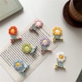 thumbnail image 2 of Floral Hair Clip Cute Kawaii Fabric Metal Snap Hair Clips Barrettes for Women Girls Hair Accessories (floral9), 2 of 5