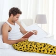 thumbnail image 6 of Picia Dinosaur Mens Soft Woven Cotton Elastic Waistband Sleep Pajama Pant Lounge Sleep Pant With Pockets And Drawstring-X-Large, 6 of 9