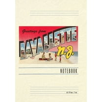 Vintage Lined Notebook Greetings from Lavallette, New Jersey, (Paperback)