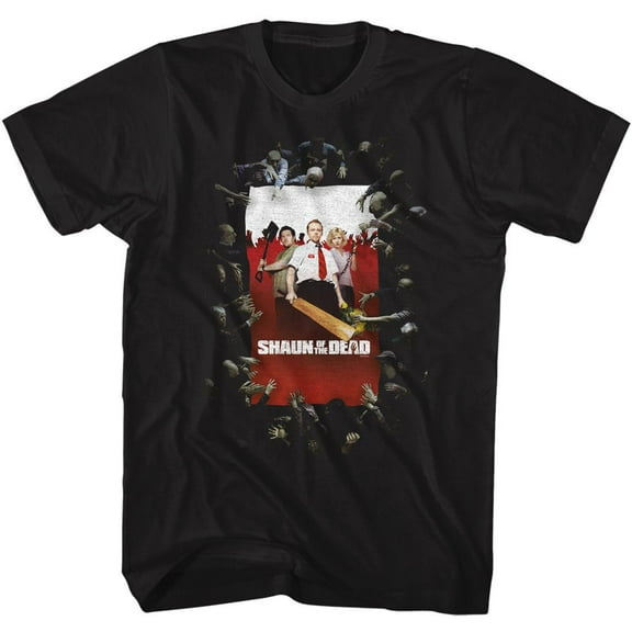 Shaun Of The Dead Shaun Poster Black Adult T-Shirt 2Xlt
