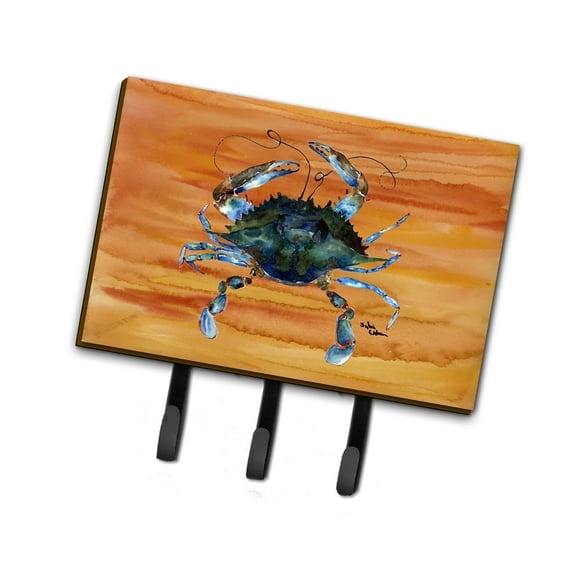 Carolines Treasures 8143TH68 Crab Leash or Key Holder Triple Hook multicolor