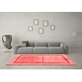 thumbnail image 3 of Ahgly Company Indoor Square Oriental Red Modern Area Rugs, 6' Square, 3 of 4