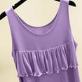 thumbnail image 3 of Maean Womens Nightgowns Sleeveless Long Nightshirts Sleepwear Soft Lounge Round Neck Pleated Dress, 3 of 5