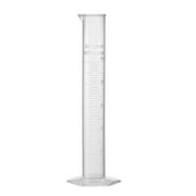 50ml Graduated Cylinder Laboratory Measurement Clear White Plastic Hex Base