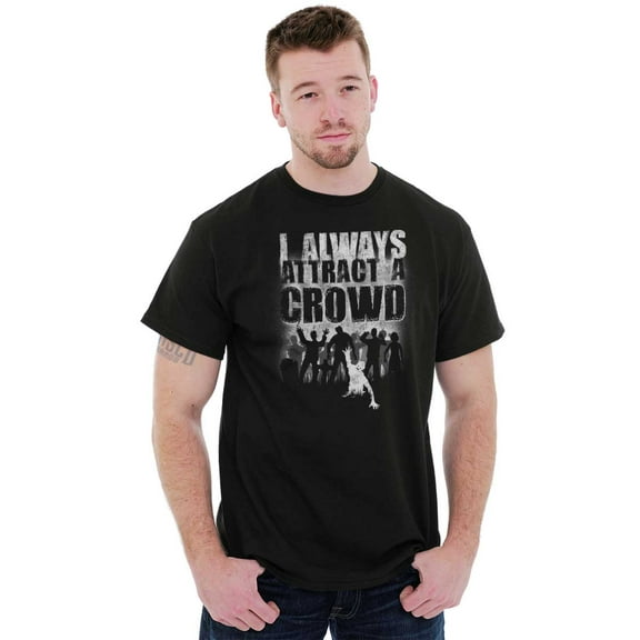 Attract a Crowd Zombies TV Monsters Men's Graphic T Shirt Tees Brisco Brands M