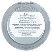 PÜR MINERALS 4-in-1 Pressed Mineral Makeup SPF 15 Powder Foundation with Concealer & Finishing Powder - Medium to Full Coverage- Cruelty-Free & Vegan Friendly, 0.28 Ounce Blush Medium/MP3