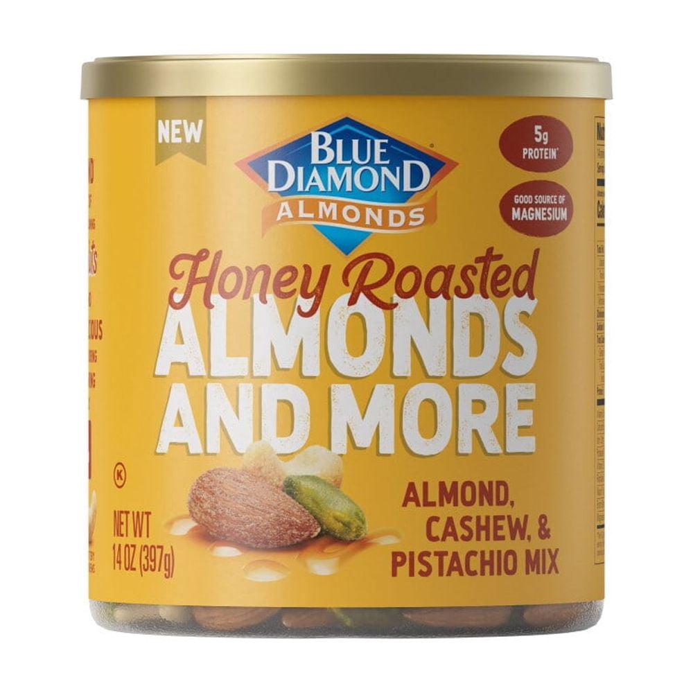 Blue Diamond Almonds and More Honey Roasted Mixed Nuts 14 oz - 5 Pack