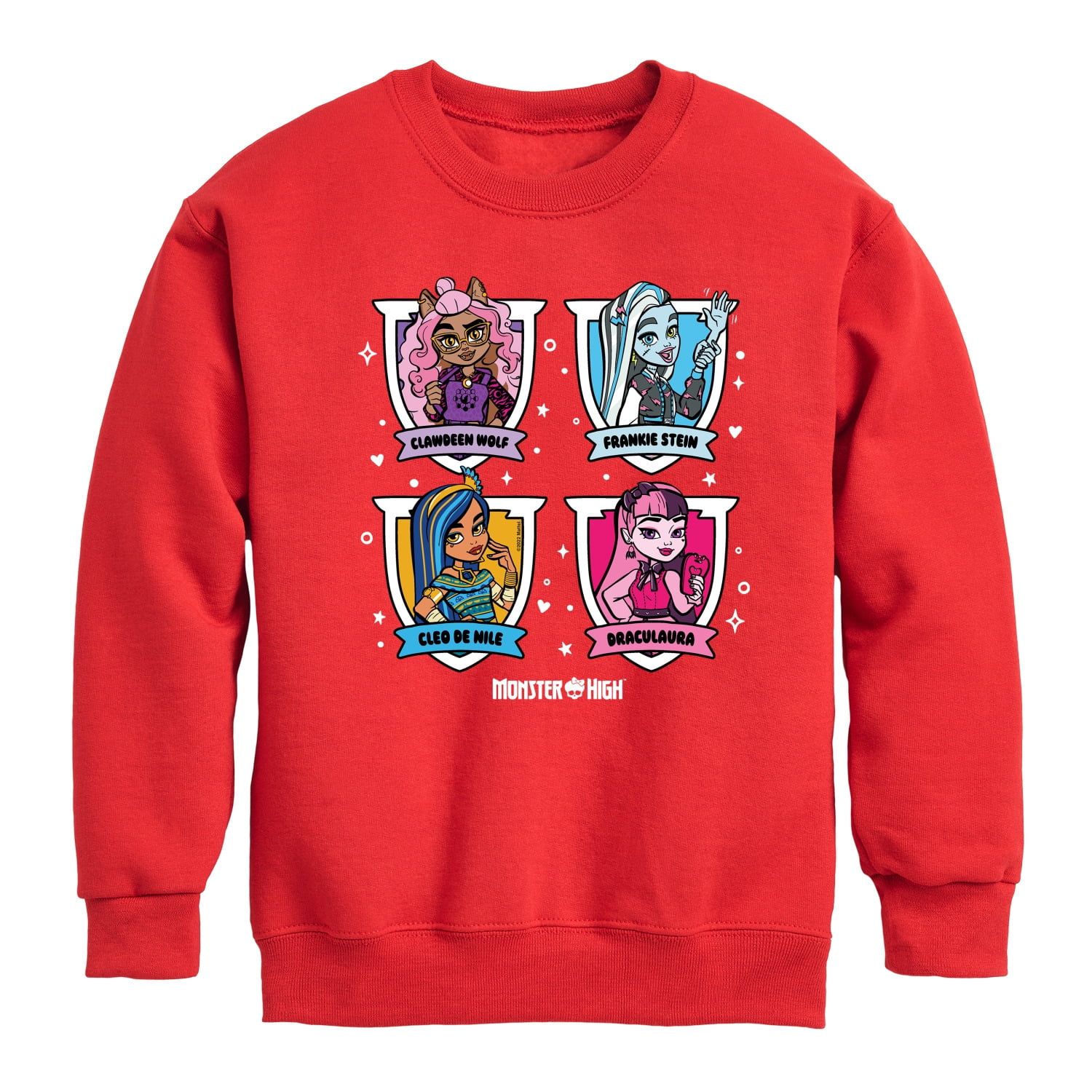 Monster High - Character Grid - Toddler And Youth Crewneck Fleece ...