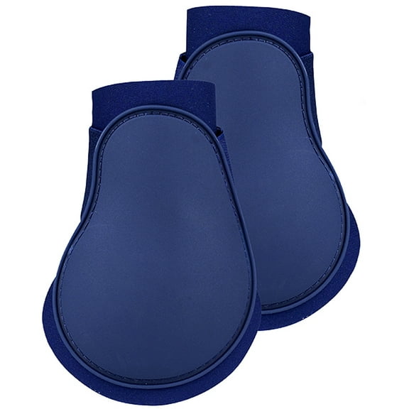 Full Horze Hard Outer Shell Protect Neoprene Lining Fetlock Boot Dark Blue