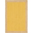 thumbnail image 2 of DecorAvenue Hand Woven Braided Farmhouse Jute Area Rug Beige Yellow Color 8 ft x 11 ft, 2 of 5