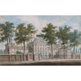 thumbnail image 2 of Pavel Petrovich Svinin 18x13 Black Ornate Wood Framed Double Matted Museum Art Print Titled - The Pennsylvania Hospital, Philadelphia (1811-Ca. 1813), 2 of 5