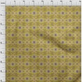 thumbnail image 3 of oneOone Polyester Lycra Yellow Fabric Floral Block Sewing Material Print Fabric By The Yard 56 Inch Wide, 3 of 4
