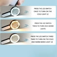 thumbnail image 4 of Boreal Craft Magnifying Glass With Light 30X Handheld Large 18LED Cold And Warm Light With 3 Modes Illuminated Magnifier For Seniors Reading Inspection Jewelry Craft Organizers And Storage Tote, 4 of 6