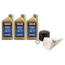 4-Stroke Oil Change Kit Yamalube Hi-Perf. Synthetic 10W-40 Compatible With Yamaha GRIZZLY 700 EPS XT-R 2020