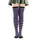 thumbnail image 1 of Xiao Hua 1 par de calcetines por encima de la rodilla, hasta la rodilla, para mujer, para cosplay, uso diario, morado., 1 of 2