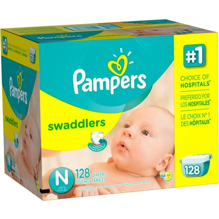 Pampers Swaddlers Diapers, Size Newborn (Choose Diaper Count) - Walmart.com