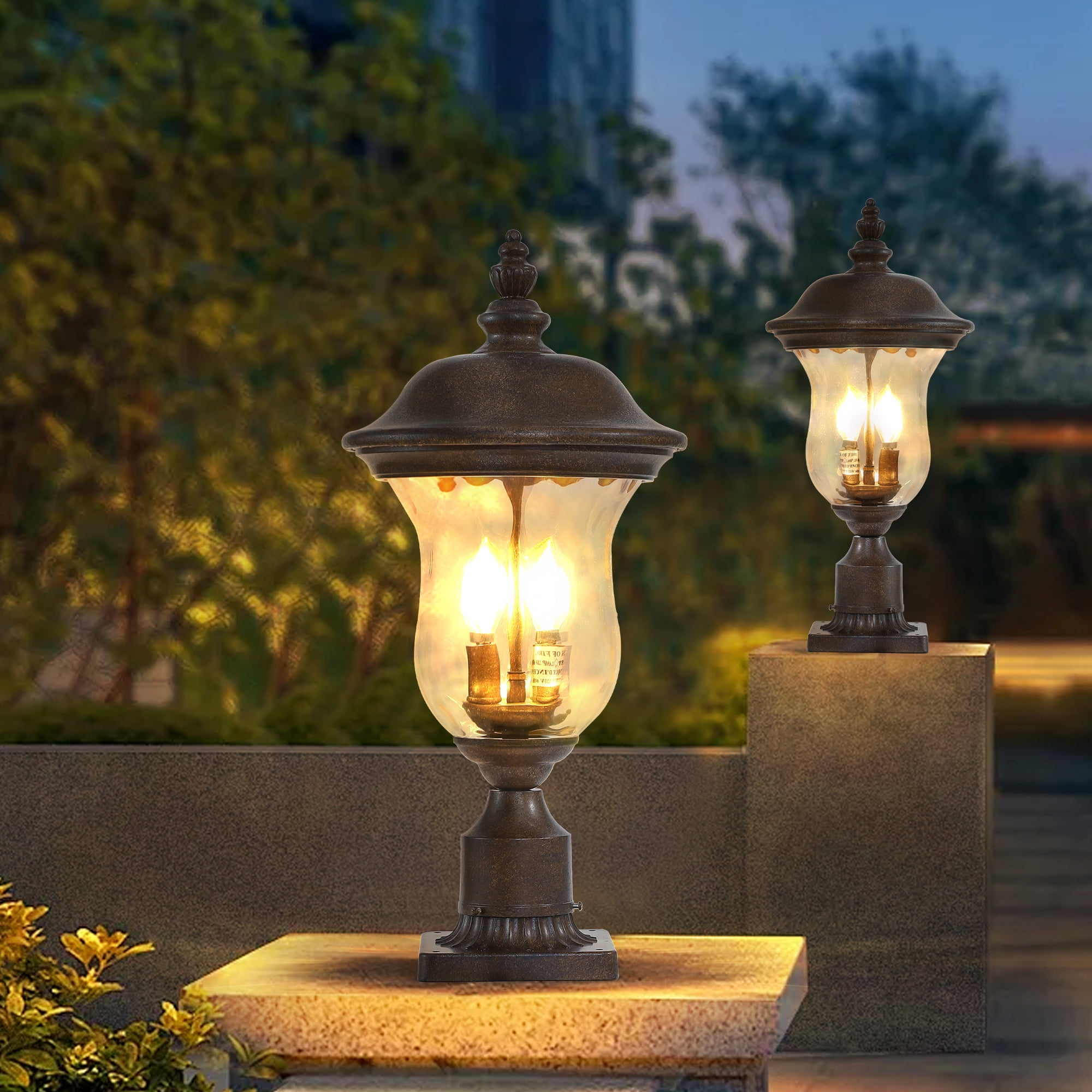 Royal Bronze outside sconces wall lighting Hot Selling Modern for Entrance Access Porch Bedroom Deck and Garage,Without light source 2*E12