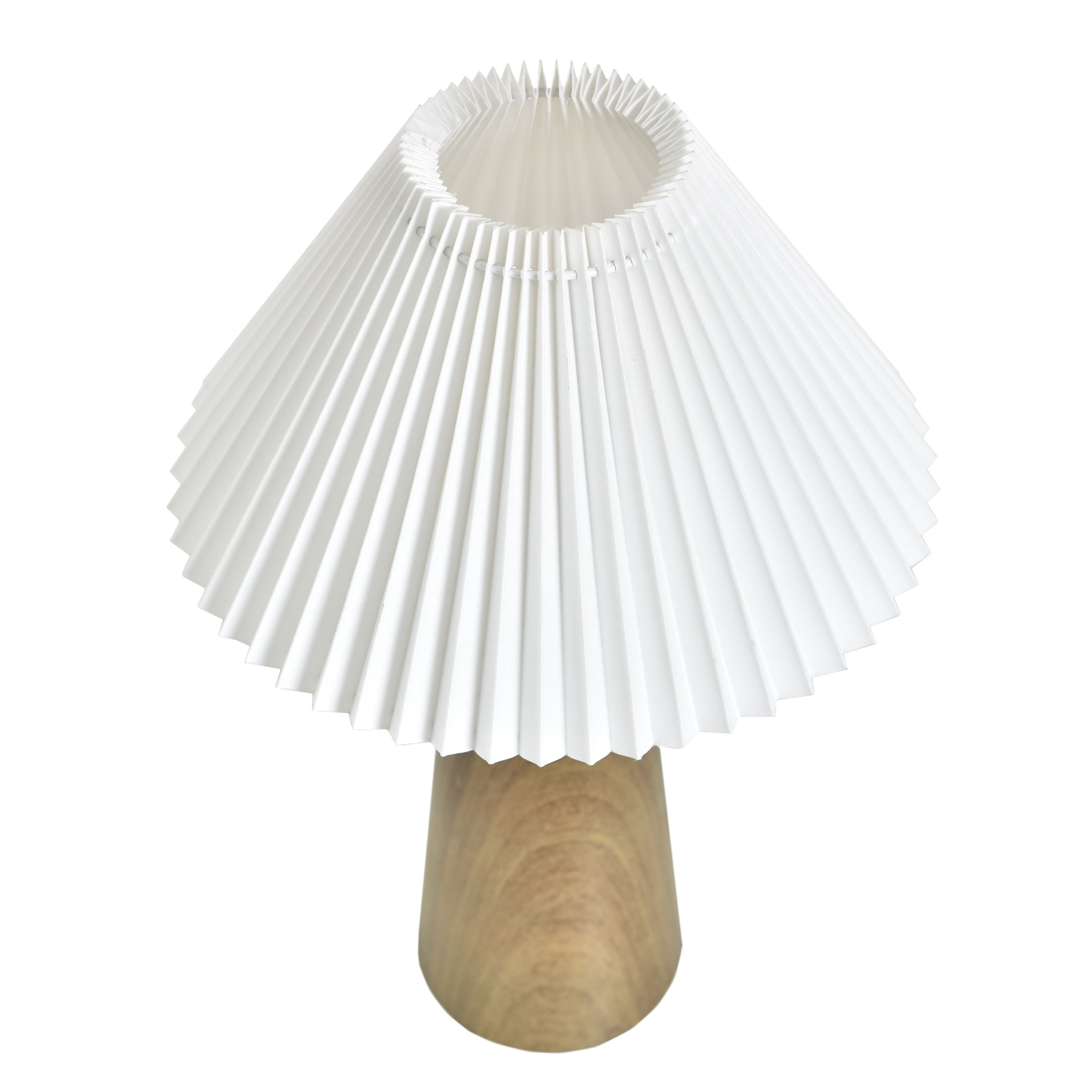 Better Homes & Gardens Table Lamp, Wood Grain with Pleated Shade photo 4