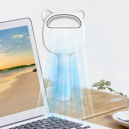 

RXIRUCGD Handheld Fan Mini Fan Eyelash Extensions Small Fan Usb Rechargeable Three-speed Wind Power Extra Frequent Hanging Machine Mini Hair Dryer White