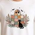 thumbnail image 3 of Patchwork Halloween Ghost and Cat Png, Retro Spooky Floral Halloween – T-Shirt, Hoodie & Sweatshirt – Halloween Fashion –, 3 of 6