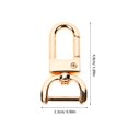 thumbnail image 2 of LEORX Zinc Alloy Golden Handbag Handle Buckles for Outdoor Use 4Pcs, 2 of 8