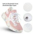thumbnail image 3 of Turtle Back Leaves, Pink Walking Shoes for Men Woman Lightweight Tennis Fashion Elastic Sports Shoes Cushion Basketball Shoes, 3 of 7
