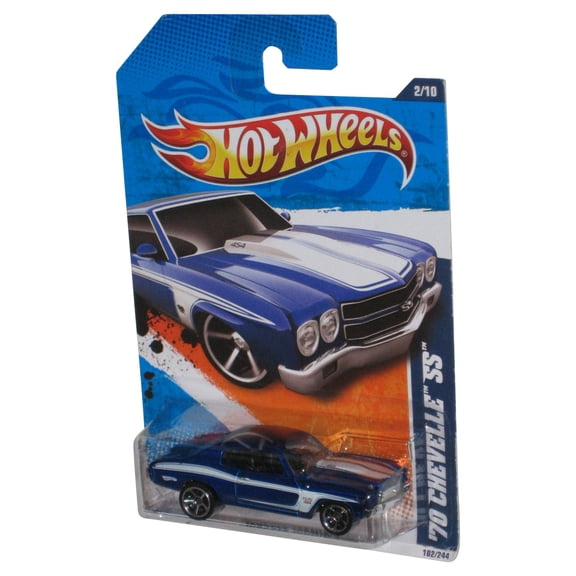 Hot Wheels Muscle Mania (2010) Blue '70 Chevelle SS Toy Car 102/244