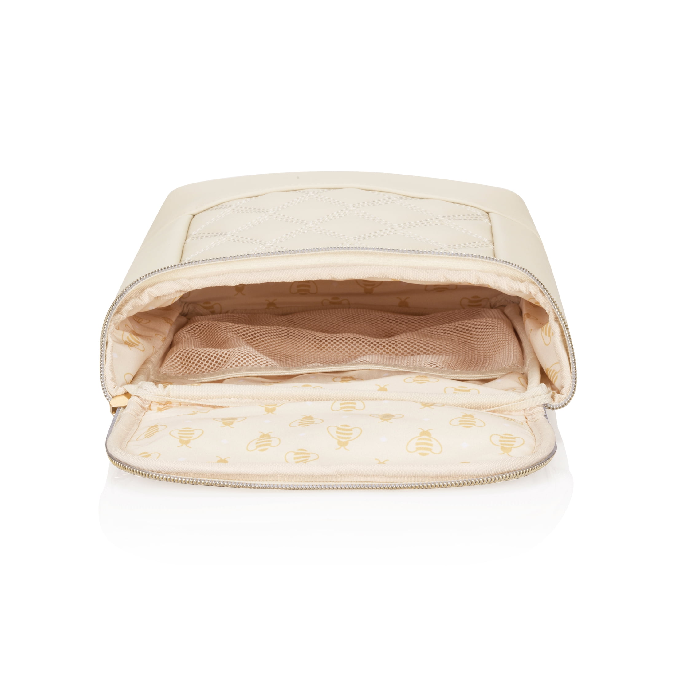 Itzy Ritzy Insulated Bottle Bag – Keeps Bottles Warm or Cool - Holds 3 Bottles & Features Interior Pocket For Ice Pack (Not Included), Milk & Honey