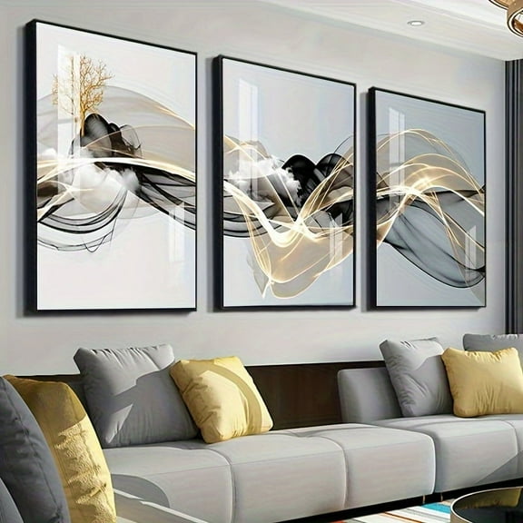 3pcs Canvas Poster, No Frame, Modern Art, Small Fresh Landscape HD Canvas Art Poster, Ideal Gift For Bedroom Living Room Corridor, Wall Art, Wall Decor, Fall Decor, Room Decoration