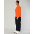 thumbnail image 4 of CamisePaHombres De Mangas Largas Cuello De Cisne Ajuste Delgado Casual Naran48, 4 of 6