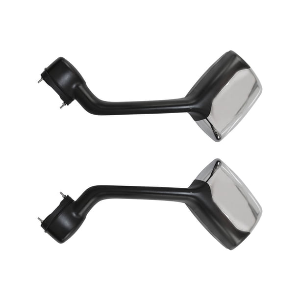 Pair Of Chrome Hood Mirror Covers For Kenworth T680 & Peterbilt 579/587 (2010-2021)