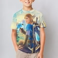 thumbnail image 5 of The Legend of Zelda T-Shirts for Boys Girls, Kids 3D Print Short Sleeve, Unisex Crew Neck Tee Shirts for Youth, 5 of 9