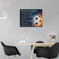 thumbnail image 3 of Soccer Wall Art Soccer Life Lessons Canvas Painting Prints Soccer Sport Inspirational Quotes Pictures Wall Decor Soccer Gifts for Boy Modern Artwork Home Decor for Boy''s Room Bedroom Office 16"x12", 3 of 6