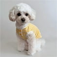 thumbnail image 3 of BAIANNAN Spring and summer pet dog simple striped knitted vest cat thin, breathable thin pet Korean version teddy dog clothes, 3 of 6