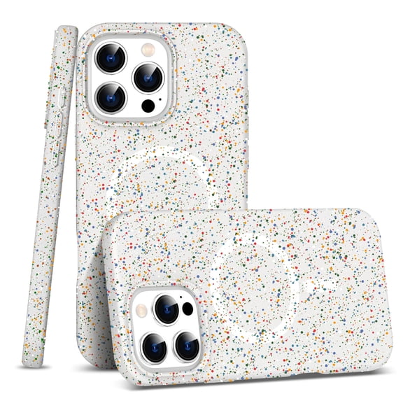 ELEHOLD Case for iPhone 14 Pro Max, Shockproof Ultra-Slim Soft Silicone Case, Compatible with MagSafe accessories,White