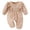 Khaki, variant on Karoyedx Baby Girl Newborn Clothes Newborn Baby Girl Winter Clothes Ruffle Ribbed Knit Romper One Piece Long Sleeve Jumpsuit Cute Coming Home Outfit Light Green Size,12-18 Months