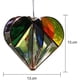 thumbnail image 2 of Ventana De Cristal De Corazón De Arcoíris De Múltiples Caras De Cristal De Corazón Transparente, Adorno Colgante Para Interiores Y Exteriores, Regalos De Decoración Methold HA044467-01, 2 of 6