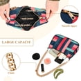 thumbnail image 2 of FORMRS Womens Shoulder Bag with Chain Strap Clutch Purse Cute Tote Handbag, Navy Blue Stripes, 2 of 7