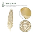 thumbnail image 2 of 1Pc Leaf Modeling Candlestick Wall Hanging Candle Stand Chic Wall Adorn Golden, 2 of 6