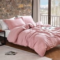 thumbnail image 4 of Byourbed Natural Loft Oversized Comforter Set - Silver Pink Silver Pink - Queen, 4 of 5