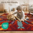 thumbnail image 4 of ODIKA With Colorful Burst And Fiery Accents Gamer Gamepad Design Playful for Playroom, Bedroom, Reading Nook, Pet Friendly & Kids Safe Play, 4 of 7