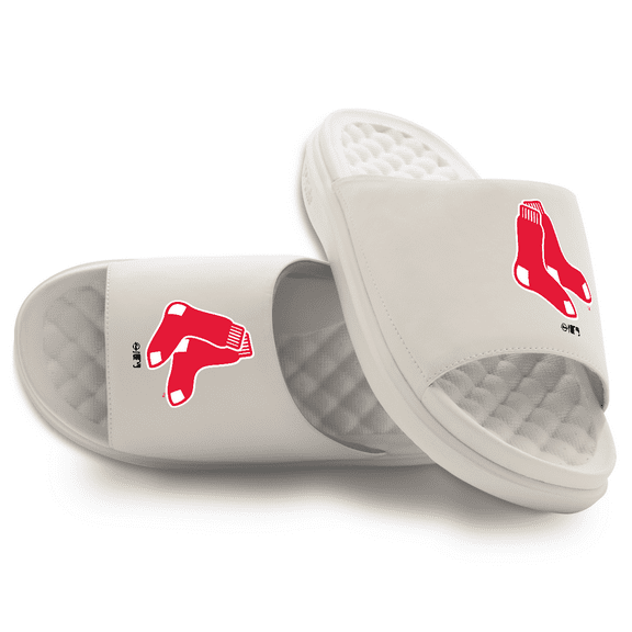 Unisex ISlide Cream Boston Red Sox Primary Motive Slide Sandals