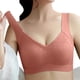 thumbnail image 1 of Gibobby Seamless Beauty Back Ropa interior Sin anillo de Sujetador deportivo Sexy Push Up Ropa interior cómoda Sujetador de libros(Rojo,M), 1 of 5