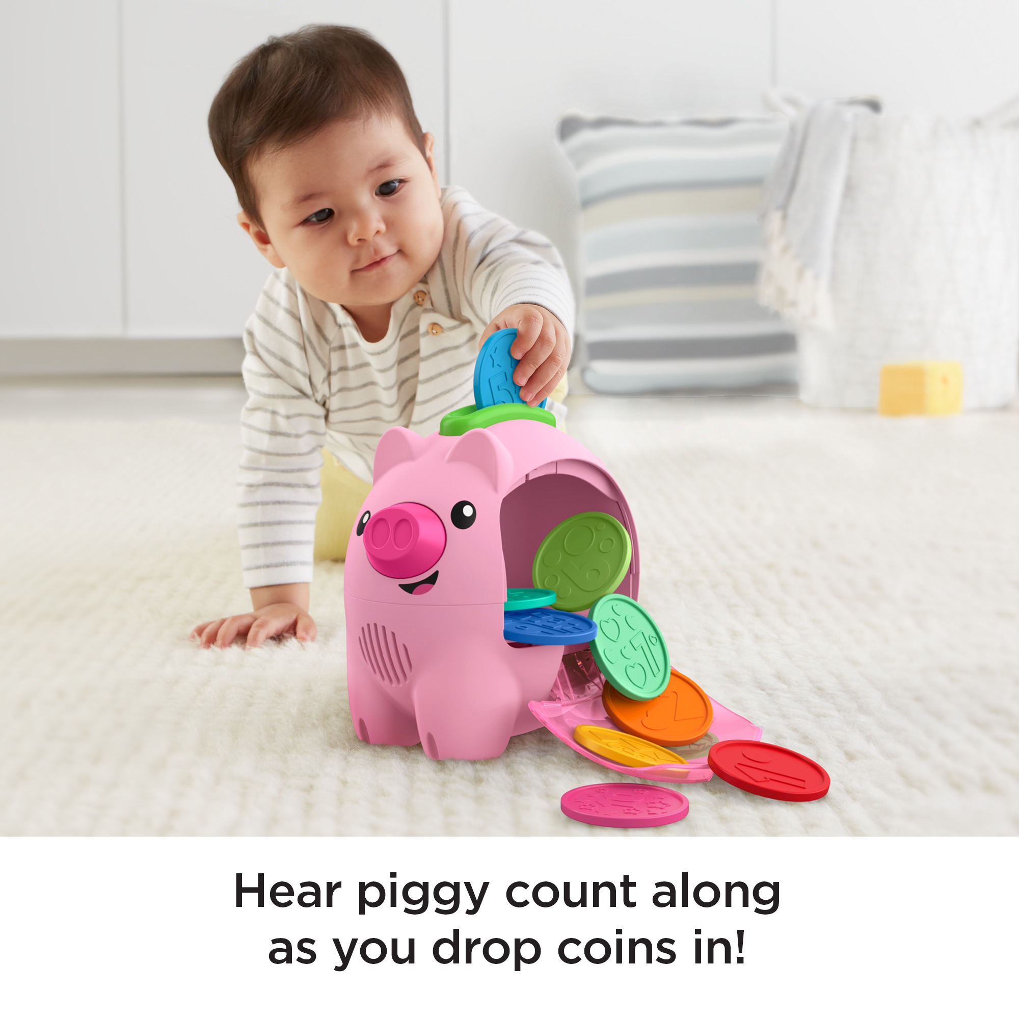 Fisher-Price Laugh & Learn Count & Rumble Piggy Bank photo 4