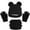 Black, variant on Zwiiyzr 1-11Y Kids 3 Pcs Winter Knit Beanie Hat Scarf and Gloves Set Thick Warm Ski Hat With Pompom for Girls Boys Beige