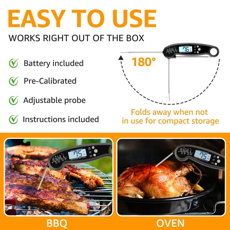 Renewgoo GooChef Thermometer Instant Read Digital Wireless Food BBQ Gr