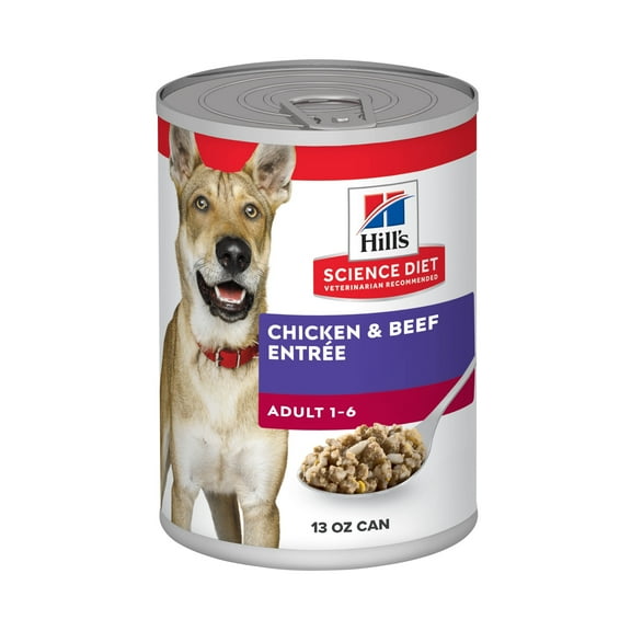 Hill's Science Diet Chicken & Beef Wet Dog Food, 13oz Can 12pk